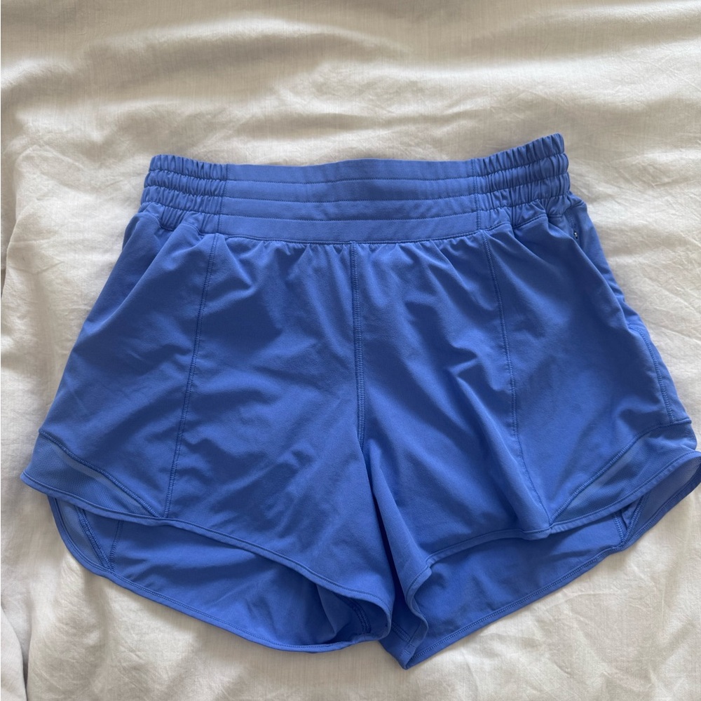 Lululemon Hotty Hot High Rise 4” Shorts Size 8 Wild Indigo